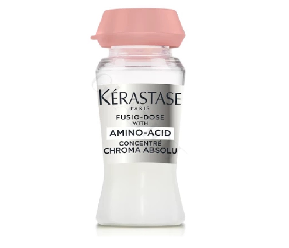 Концентрат уход для интенсивного блеска и пролонгации цвета окрашенных и чувствительных волос Kérastase Fusio Dose Chroma Absolute Concentrate With Amino Acid